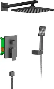 Душевая система со смесителем для душа Timo Selene чёрный матовый SX-2069/03SM Душевая система со смесителем для душа Timo Selene чёрный матовый SX-2069/03SM, 1