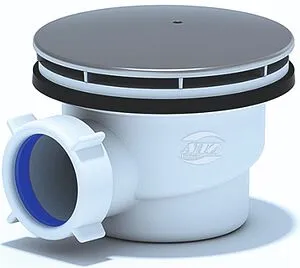 Сифон для душевого поддона Ани Пласт хром E320C, 1