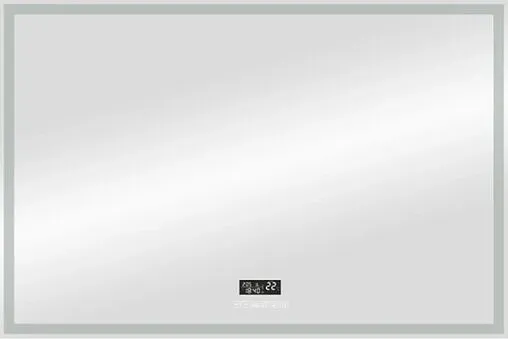 Зеркало с подсветкой Continent Mercury Led 100x70 с музыкальным блоком, с подогревом белый ЗЛП685