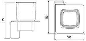 Стакан IDDIS Slide графит SLIGMG1i45 Стакан IDDIS Slide графит SLIGMG1i45, 2