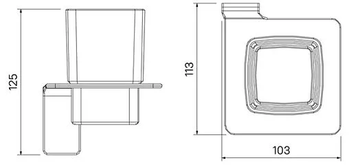 Стакан IDDIS Slide графит SLIGMG1i45