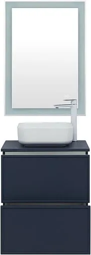 Тумба-умывальник Aquanet Арт 60 маренго 00313264+00306390