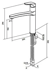 Смеситель для кухни Am.Pm Joy хром F8500064 Смеситель для кухни Am.Pm Joy хром F8500064, 2