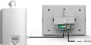 Проводной комнатный регулятор котла с коммуникацией OpenTherm TECH ST-2801 WiFi черный WG.11.0350 Проводной комнатный регулятор котла с коммуникацией OpenTherm TECH ST-2801 WiFi черный WG.11.0350, 3