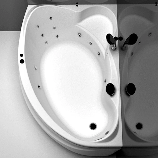 Ванна акриловая Aquanet Jamaica 160x110 L 00203986