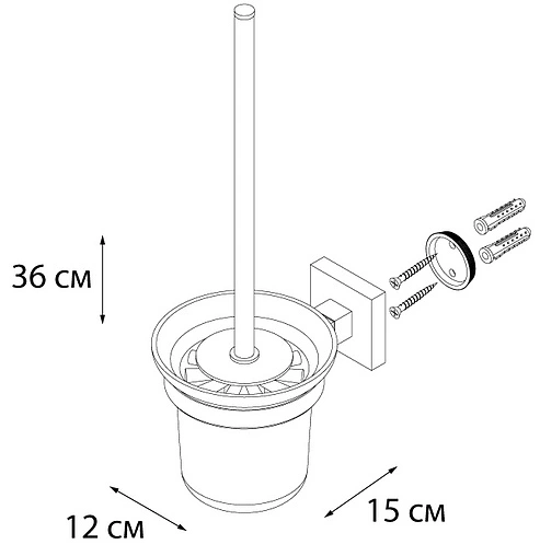 Ёршик для унитаза Fixsen Metra хром FX-11113 Ёршик для унитаза Fixsen Metra хром FX-11113