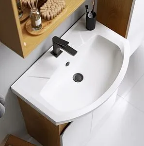 Тумба-умывальник напольная Aqwella Basic 65 белый/дуб золотой BAS0106DZ+4620008192475 Тумба-умывальник напольная Aqwella Basic 65 белый/дуб золотой BAS0106DZ+4620008192475, 4