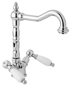 Смеситель для раковины Cezares First хром/белый FIRST-LS2-01-Bi, 1