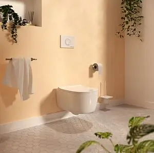 Клавиша смыва для унитаза BERGES Novum R4 Soft Touch 040024 белый матовый Клавиша смыва для унитаза BERGES Novum R4 Soft Touch 040024 белый матовый, 3