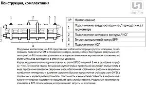 Коллектор распределительный 5 контуров 1&quot;н x 1&quot;н Uni-fitt 436Z4145, 3