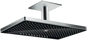 Лейка верхнего душа с потолочным креплением Hansgrohe Rainmaker Select 460 3jet черное стекло/хром 24006600 Лейка верхнего душа с потолочным креплением Hansgrohe Rainmaker Select 460 3jet черное стекло/хром 24006600, 1