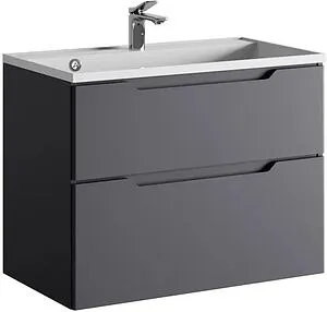 Тумба под умывальник подвесная Raval Wector 80 антрацит Wct.01.80/P/A/MD, 1