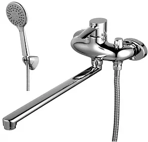 Смеситель для ванны с длинным изливом Lemark Atlantiss хром LM3217C Смеситель для ванны с длинным изливом Lemark Atlantiss хром LM3217C, 1