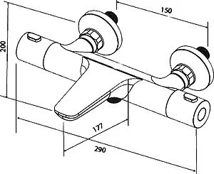 Термостат для ванны Am.Pm Inspire хром F5050000 Термостат для ванны Am.Pm Inspire хром F5050000, 2