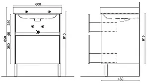 Тумба-умывальник напольная Kerama Marazzi Buongiorno 60 белый BGN.60.2\WHT+BG.wb.60 Тумба-умывальник напольная Kerama Marazzi Buongiorno 60 белый BGN.60.2\WHT+BG.wb.60, 2