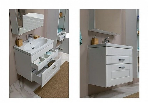 Тумба под умывальник Aquanet Рондо 60 белый 00189157