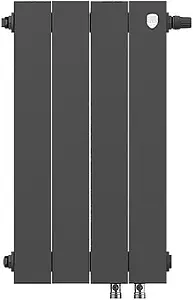 Радиатор биметаллический 4 секции нижнее правое подключение Royal Thermo PianoForte VD 500 Noir Sable RTPNNSVD50004 Радиатор биметаллический 4 секции нижнее правое подключение Royal Thermo PianoForte VD 500 Noir Sable RTPNNSVD50004, 2