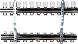 Группа коллекторная без расходомеров 11 отводов 1&quot;в/в x ¾&quot;ек Luxor CD 468M/11 15552711MN, 3