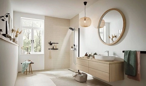 Душевая система с термостатом для душа Hansgrohe Pulsify S 260 2jet EcoSmart хром/графит 24241000