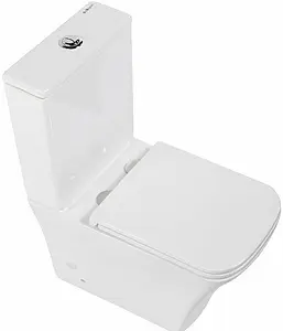 Унитаз-компакт безободковый BelBagno Marmi белый BB052CPR+BB052T Унитаз-компакт безободковый BelBagno Marmi белый BB052CPR+BB052T, 5