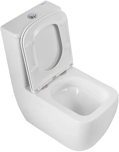 Унитаз-компакт безободковый BelBagno Luce Tornado белый BB2197CP-TOR/SC+BB2197T