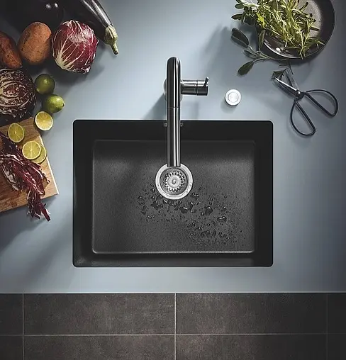 Мойка кухонная Grohe K700U-61 черный гранит 31655AP0