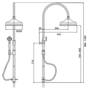 Душевая система без смесителя Cezares Elite хром ELITE-CAI-01-Bi Душевая система без смесителя Cezares Elite хром ELITE-CAI-01-Bi, 2