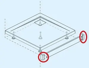 Наконечник к панели для поддона Radaway Argos L хром 003-019000101, 2