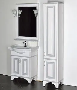 Шкаф-пенал напольный Aquanet Валенса белый/серебро 180041 Шкаф-пенал напольный Aquanet Валенса белый/серебро 180041, 5