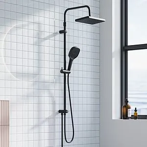 Душевая система без смесителя Damixa Merkur чёрный матовый 940000300, 3