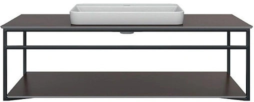 Консоль подвесная Kerama Marazzi Plaza Next 120 чёрный матовый PL.N.120.02\BLK.M