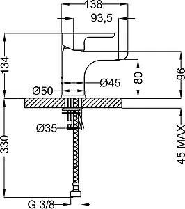 Смеситель для раковины Cezares Dolce хром DOLCE-LSM1-01-W0, 2