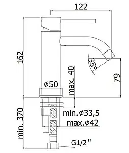 Смеситель для раковины Paffoni Light хром LIG071CR Смеситель для раковины Paffoni Light хром LIG071CR, 2