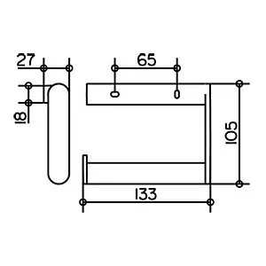 Держатель туалетной бумаги Keuco Plan хром 14962010000 Держатель туалетной бумаги Keuco Plan хром 14962010000, 4