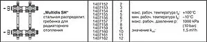 Группа коллекторная распределительная 7 отводов 1"нг x ¾"ек Oventrop Multidis SH 1407157 Группа коллекторная распределительная 7 отводов 1"нг x ¾"ек Oventrop Multidis SH 1407157, 3