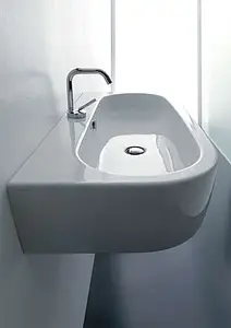 Раковина Kerasan Flo 70 белый 315001*1 Раковина Kerasan Flo 70 белый 315001*1, 5