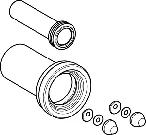 Комплект канализационной арматуры для инсталляции Geberit 152.404.46.1 Комплект канализационной арматуры для инсталляции Geberit 152.404.46.1, 2