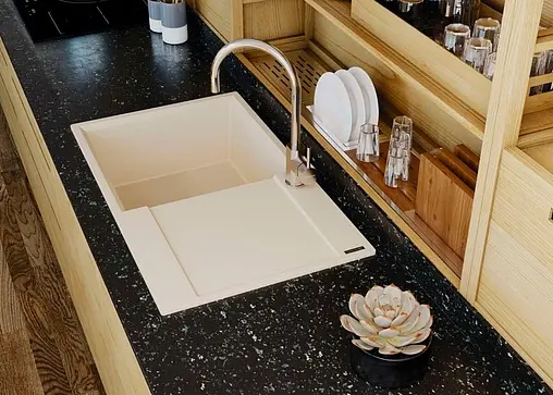 Мойка кухонная Omoikiri Daisen 86-BE ваниль 4993694