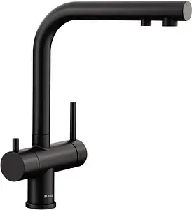 Смеситель для кухни с подключением к фильтру Blanco Fontas II чёрный матовый 526781 Смеситель для кухни с подключением к фильтру Blanco Fontas II чёрный матовый 526781, 1