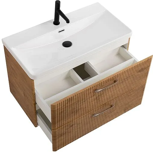 Тумба под умывальник подвесная BelBagno DUE 80 Rovere Nature DUE-800-2C-SO-RN-P