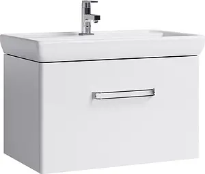 Тумба под умывальник подвесная Aqwella Neo 80 белый NEO01081, 1
