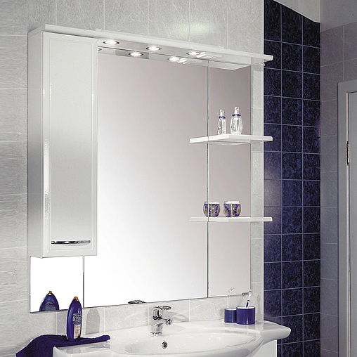Шкаф-зеркало Aquaton Эмили 105 L белый 1A008602EM01L