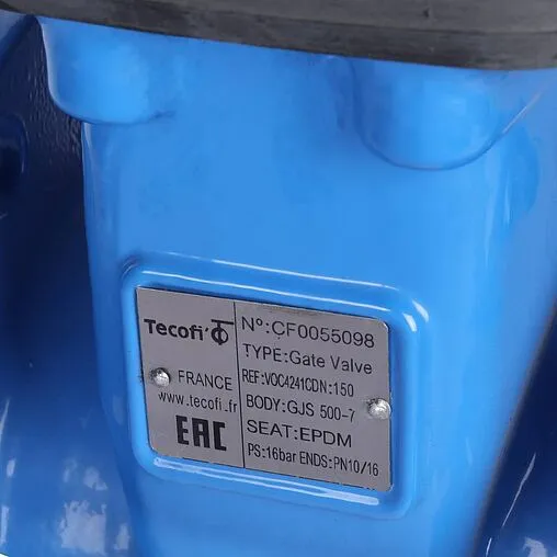 Задвижка с обрезиненным клином фланцевая Ду150 Ру16 Tecofi VOC4241C-00EP0150 Задвижка с обрезиненным клином фланцевая Ду150 Ру16 Tecofi VOC4241C-00EP0150