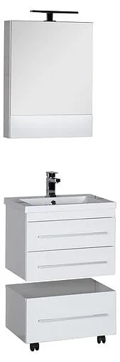 Шкаф-зеркало Aquanet Нота 58 L белый 00165370