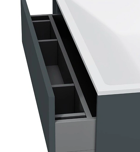 Тумба-умывальник подвесная Am.Pm Inspire 2.0 80 графит M50AFHX0803GM+