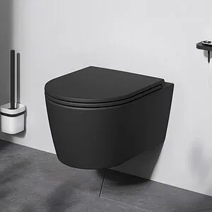 Унитаз подвесной безободковый Am.Pm Func FlashClean черный матовый C8F1700MBSC Унитаз подвесной безободковый Am.Pm Func FlashClean черный матовый C8F1700MBSC, 3