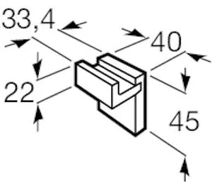 Крючок Roca Rubik чёрный 816840001 Крючок Roca Rubik чёрный 816840001, 2
