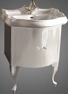 Тумба под умывальник напольная Kerasan Retro 69 белый 7361K5 Тумба под умывальник напольная Kerasan Retro 69 белый 7361K5, 1