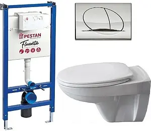 Комплект 6 в 1 Pestan Fluenta Basic SET40006460PC с кнопкой Play хром глянцевый Комплект 6 в 1 Pestan Fluenta Basic SET40006460PC с кнопкой Play хром глянцевый, 1