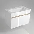 Тумба-умывальник подвесная Kerama Marazzi Buongiorno 80 белый BGN.80.1+1\WHT+BG.wb.80